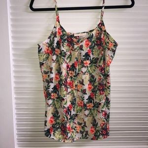 Tropical print cami